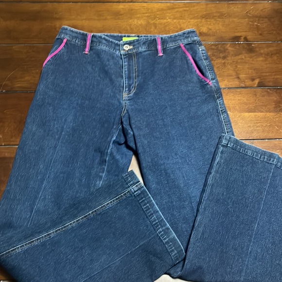 Sigrid Olsen Denim - Sigrid Olsen Modernist 00 Women's Stretch Jeans Wide Leg Size 6